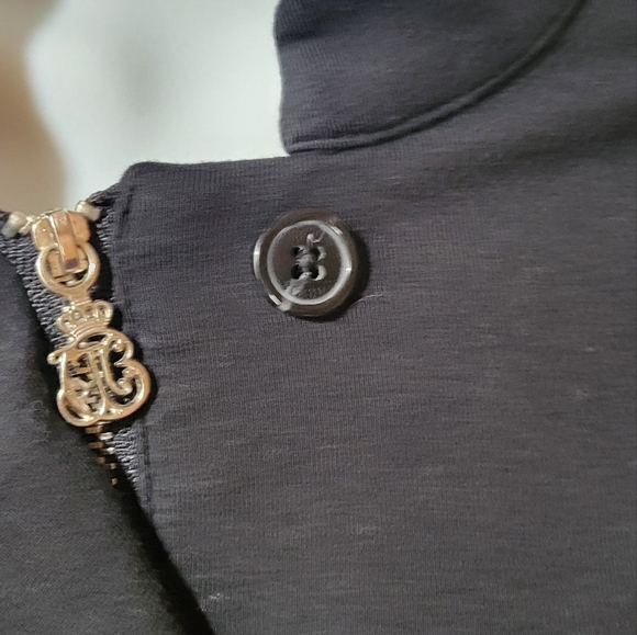 Gothic military jacket womens sz  M safari style pockets with black buttons - Picture 3 of 13